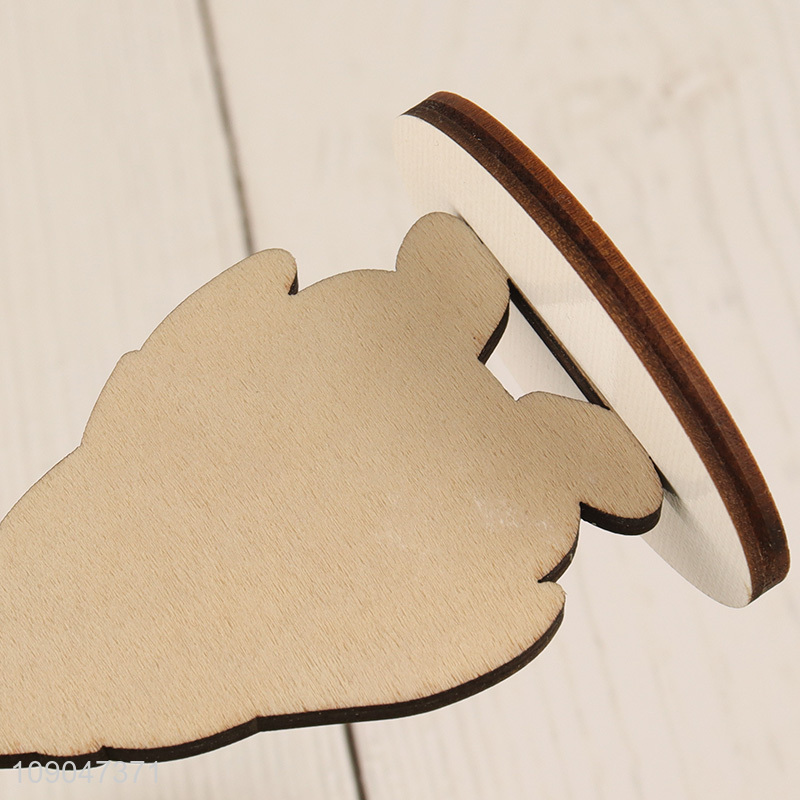 Good selling penguin shape wooden card holder picture memo clip wholesale