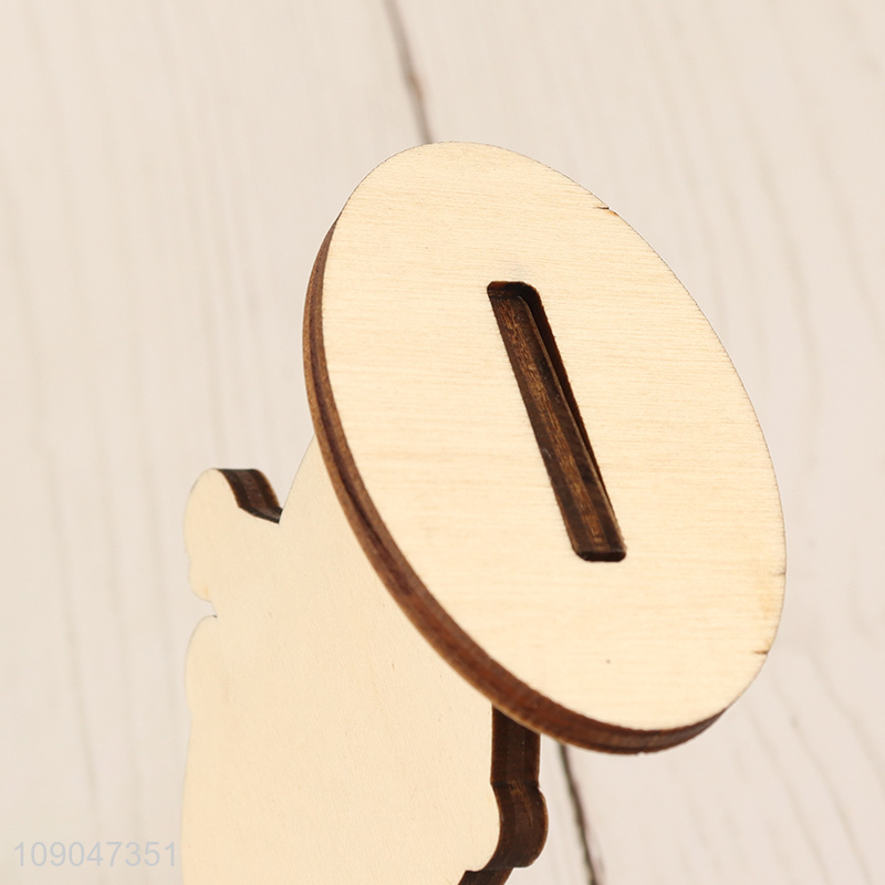 Top sale Santa Claus wooden card holder picture memo clip wholesale