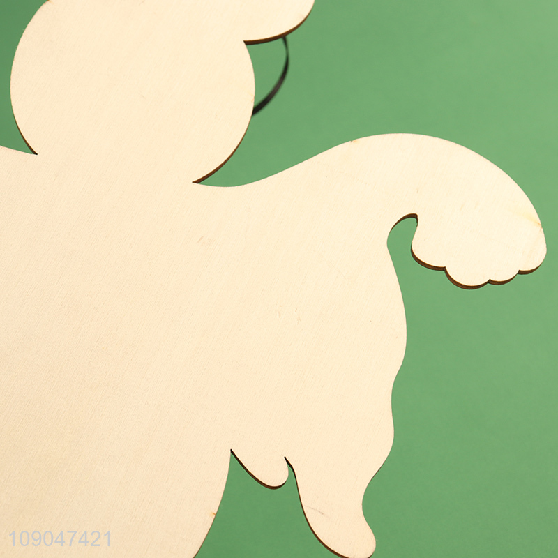 Factory direct sale ghost shape wooden Halloween hanging ornaments for decoration