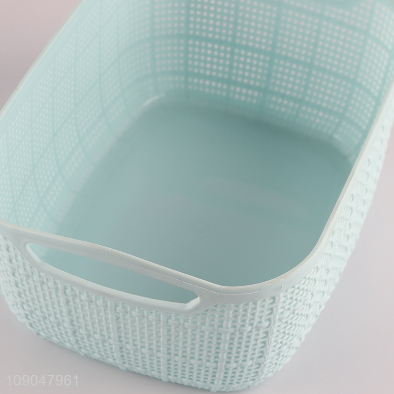 Hot selling hollow house platic storage basket with handle wholesale