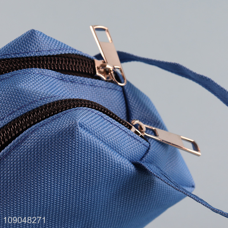 Factory supply multicolor polyester school kids stationery pencil bag