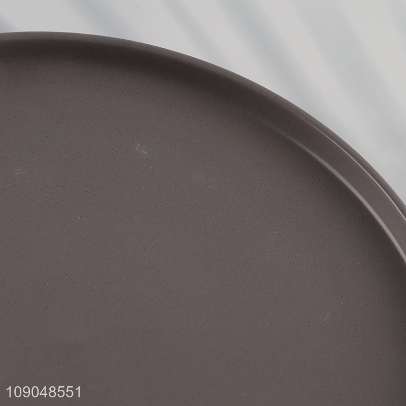 Factory supply round 10.5inch ceramic tableware plate for home restaurant