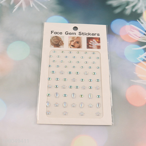China supplier face decoration face gem sticker tattoo sticker for sale