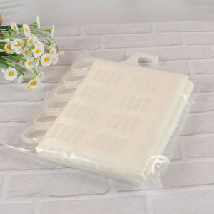 Top selling white polyester bathroom supplies waterproof shower curtain with hook