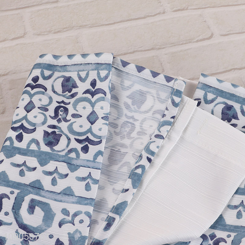 Best selling polyester printed waterproof shower curtain for bathroom supplies