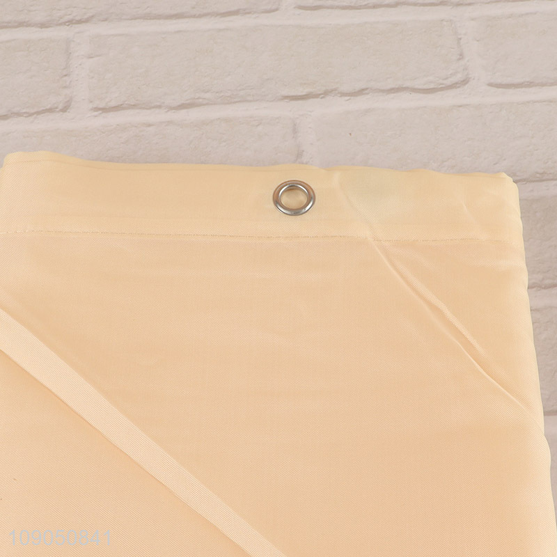 Best quality bathroom accessories polyester shower curtain bath curtain with hook