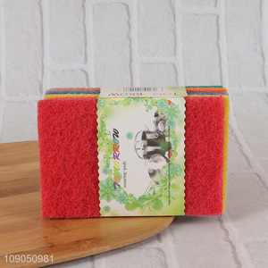 High Quality 5 Pieces Heavy Duty Scouring Pads for Washing Dishes Pots