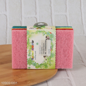 Good Quality 5 Pieces Non-Scratch Scouring Pads Dish Scrubber for Kitchen