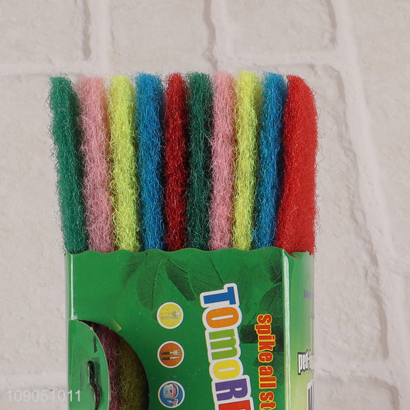 New Arrival 10 Pieces Non-Scratch Scouring Pads for Oven Barbecue Grill