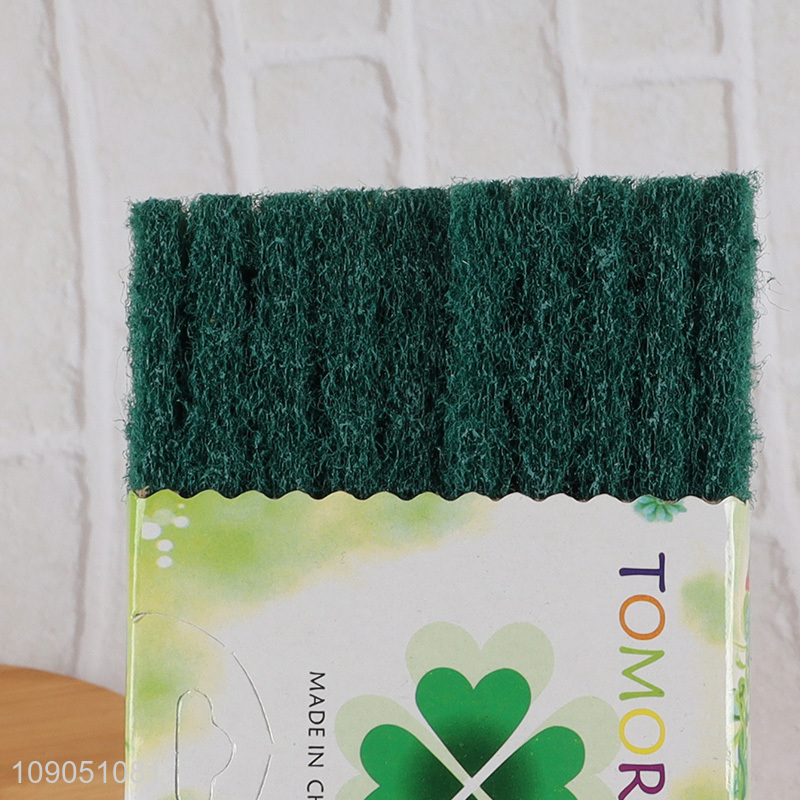 High Quality 10 Pieces Multi-Purpose Heavy Duty Scouring Pads for Kitchen