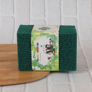 High Quality 10 Pieces Multi-Purpose Heavy Duty Scouring Pads for Kitchen