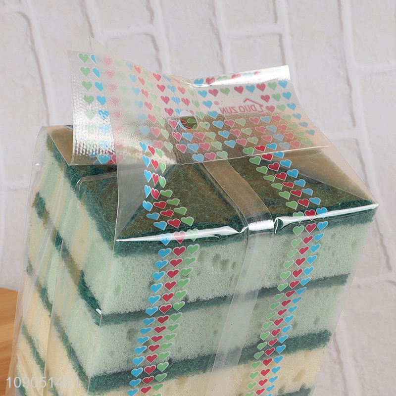 Factory Price 10 Pieces Durable Heavy Duty Cleaning Sponges for Washing Dishes