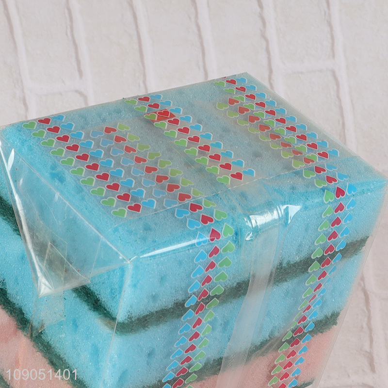 Factory Price 10 Pieces Durable Heavy Duty Cleaning Sponges for Washing Dishes