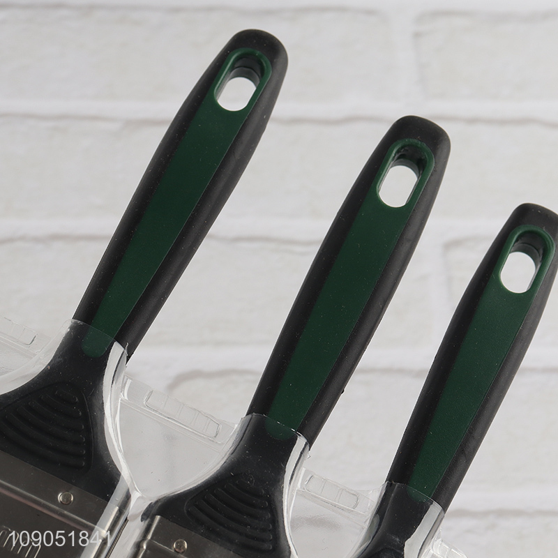 Factory Price 1 1.5 2 Inch PET Bristle Plastic Handle Painting Brush Set