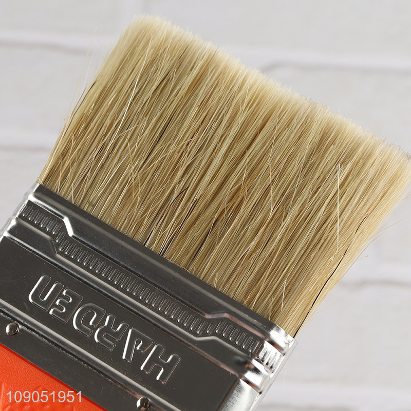 High Quality 1 1.5 2 2.5 3 4 Inch Pig Bristle Plastic Handle Painting Brush