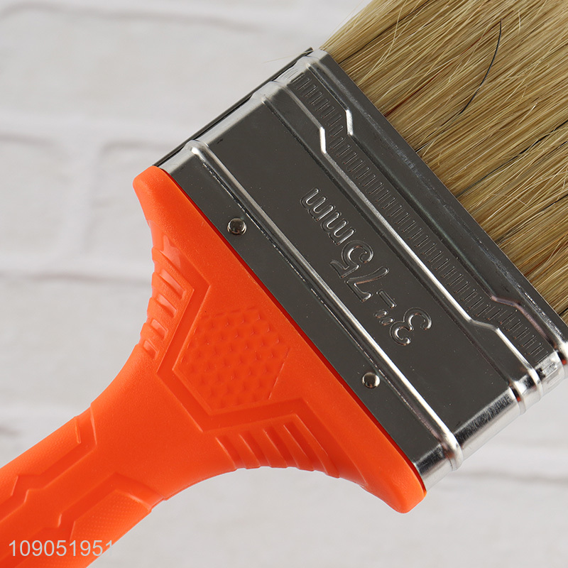 High Quality 1 1.5 2 2.5 3 4 Inch Pig Bristle Plastic Handle Painting Brush
