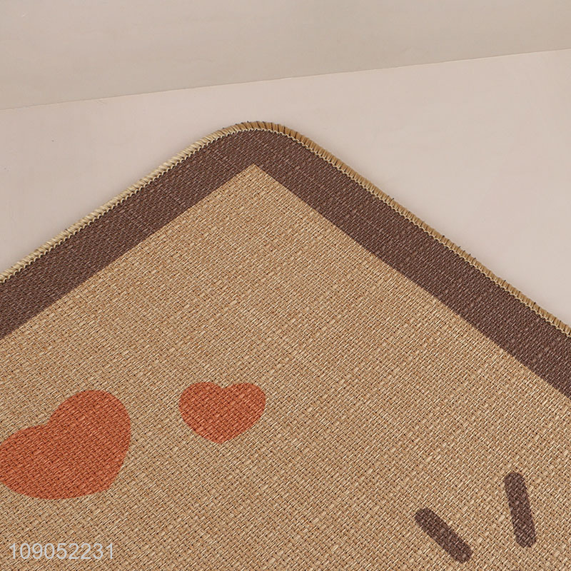 Yiwu market cartoon printed quick dry bathroom mat floor mat for sale