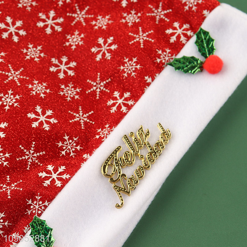 Wholesale Cute Christmas Hat Unisex Santa Hat Festive Party Hat