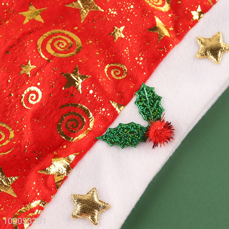 Low Price Non-Woven Christmas Hat Santa Hat Unisex Xmas Hat