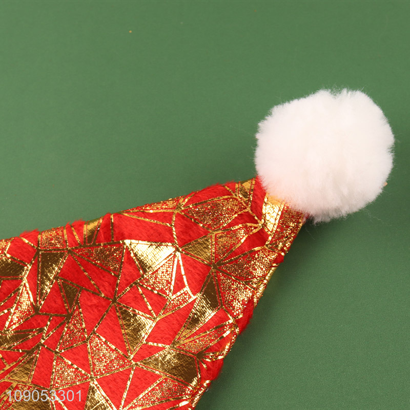 New Product Non-Woven Christmas Hat Santa Hat Unisex Xmas Hat