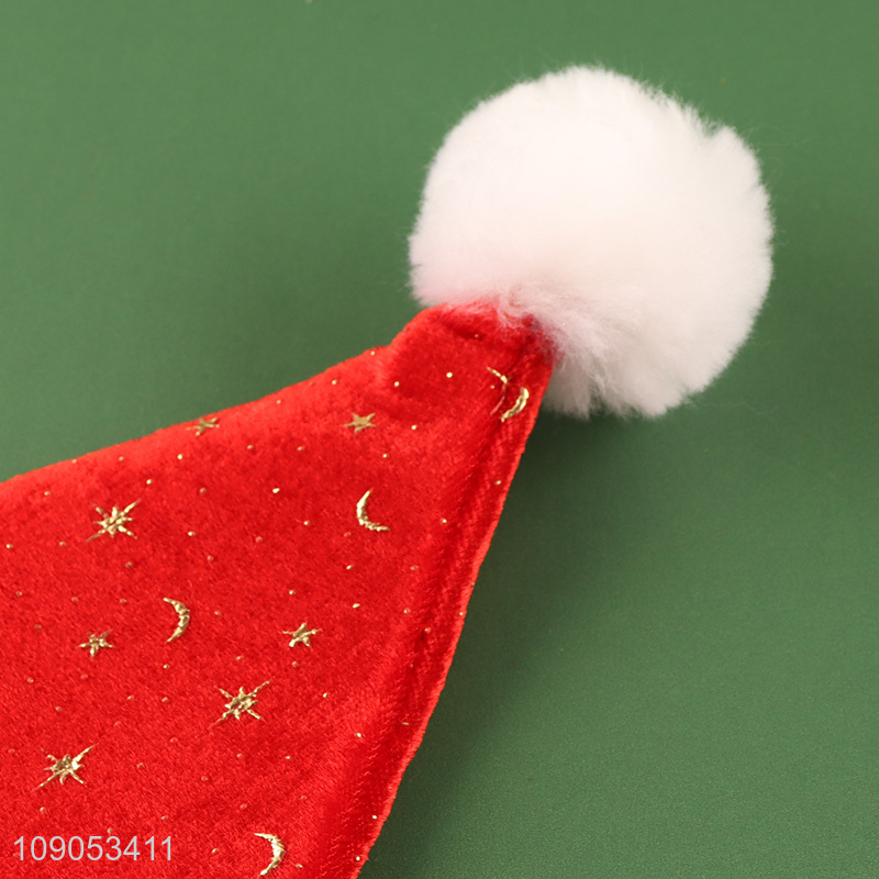 Factory Price Cute Santa Hat Christmas Hat for Kids Men Women