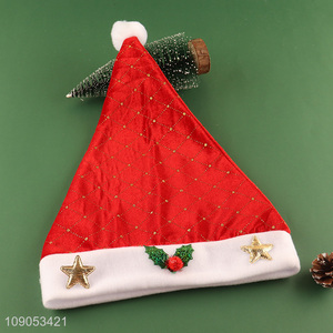 Wholesale Cute Christams Hat Unisex Santa Hat New Year Party Hat
