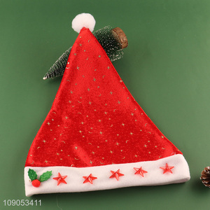 Factory Price Cute Santa Hat Christmas Hat for Kids Men Women