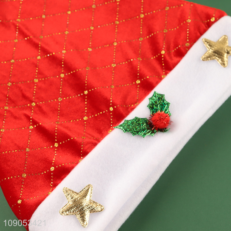 Wholesale Cute Christams Hat Unisex Santa Hat New Year Party Hat