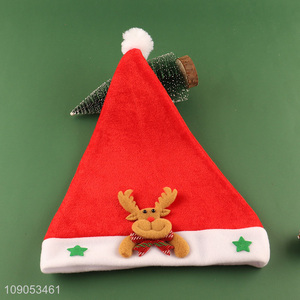 New Arrival Cute Christmas Hat Non-Woven Santa Hat for Kids