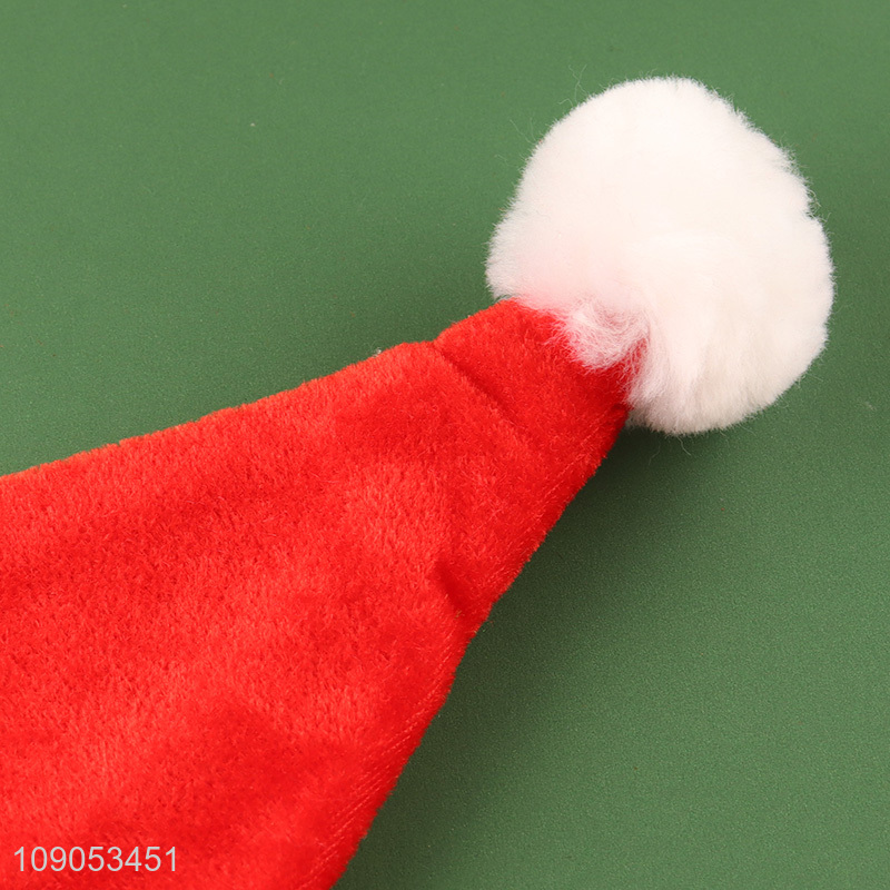 Good Quality Cute Santa Hat Polyester Christmas Hat Festive Hat