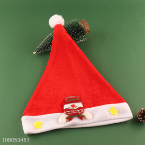 Good Quality Cute Santa Hat Polyester Christmas Hat Festive Hat