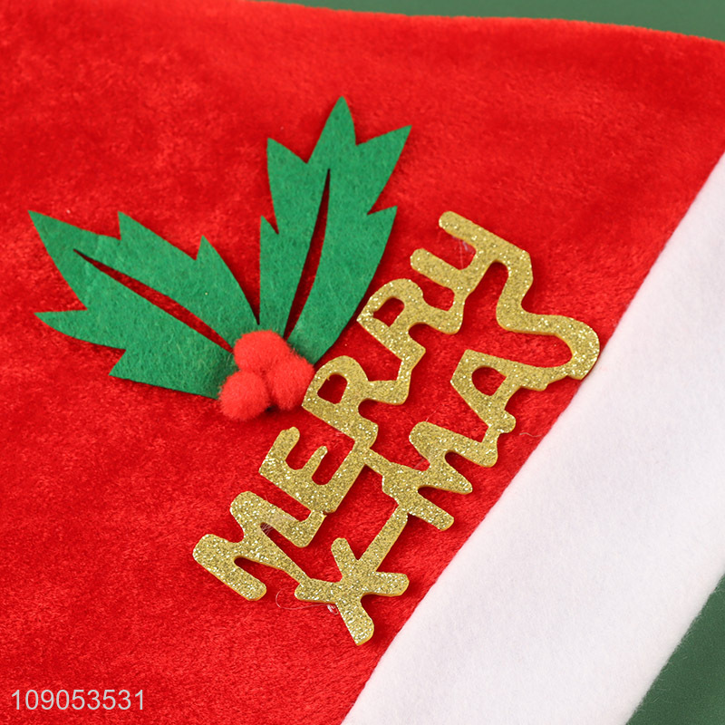 Hot Selling Unisex Santa Hat Christmas Hat Xmas Holiday Hat