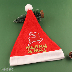 New Arrival Non-Woven Christmas Hat Santa Hat Unisex Xmas Hat