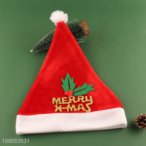 Hot Selling Unisex Santa Hat Christmas Hat Xmas Holiday Hat