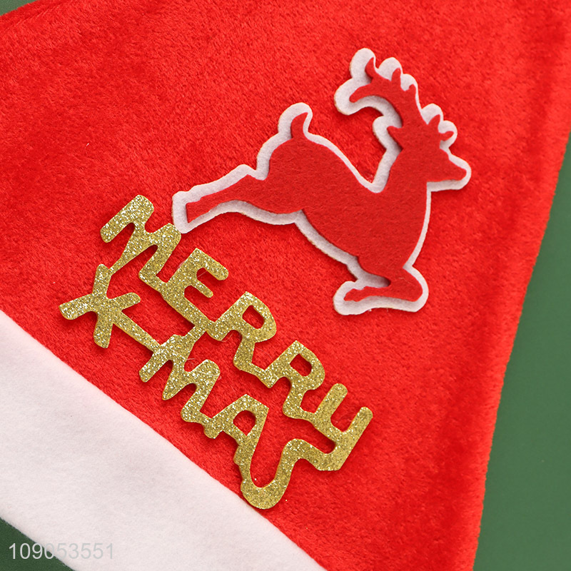 New Arrival Non-Woven Christmas Hat Santa Hat Unisex Xmas Hat