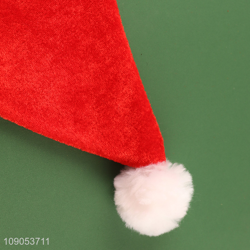 Hot Selling Cute Santa Hat Polyester Christmas Hat Festive Hat