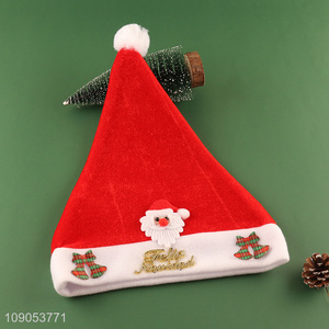 Factory Price Unisex Santa Hat Christmas Hat for Kids & Family