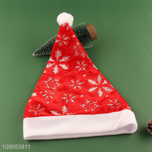 Good Quality Non-Woven Christmas Hat Santa Hat Unisex Xmas Hat