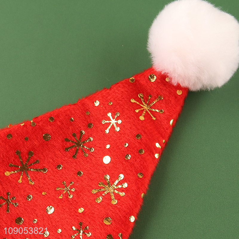 New Arrival Non-Woven Christmas Hat Santa Hat Unisex Xmas Hat