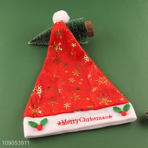 New Arrival Snowflake Santa Hat Christmas Hat for Adults & Kids