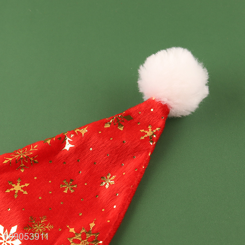 New Arrival Snowflake Santa Hat Christmas Hat for Adults & Kids