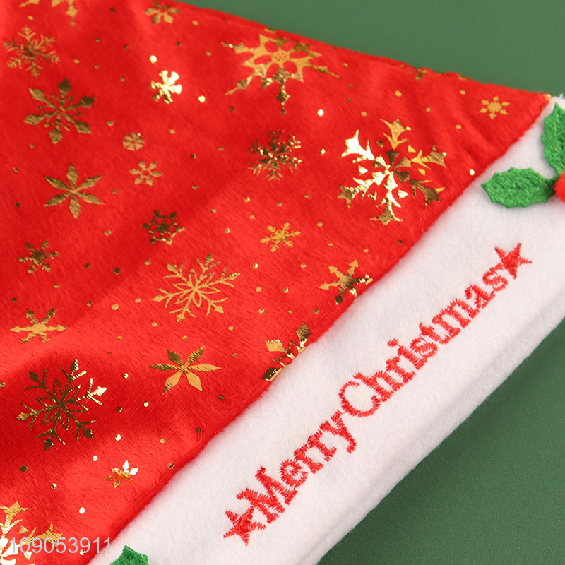 New Arrival Snowflake Santa Hat Christmas Hat for Adults & Kids