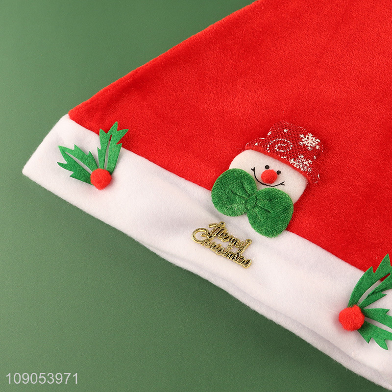 High Quality Cute Santa Hat Polyester Christmas Hat Festive Hat