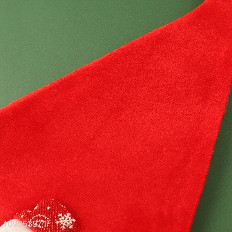 High Quality Cute Santa Hat Polyester Christmas Hat Festive Hat