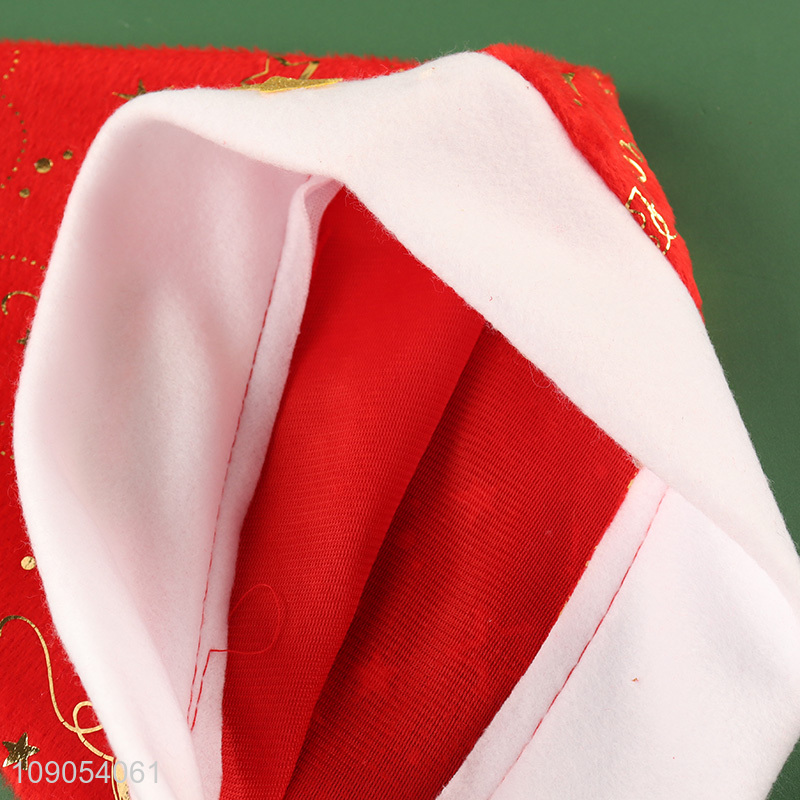 High Quality Unisex Non-Woven Santa Hat Christmas Party Favors