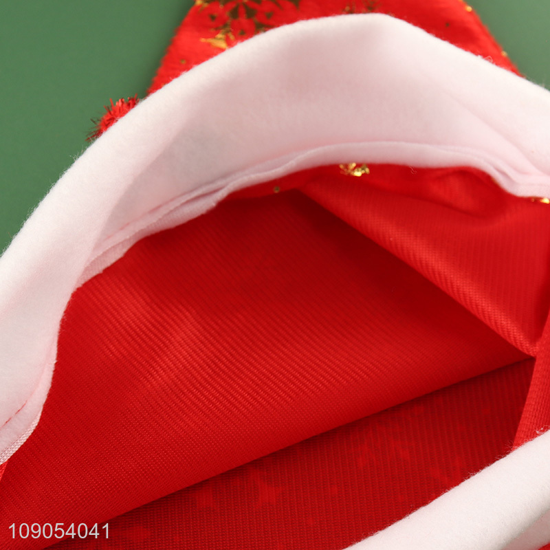 Factory Price Unisex Non-Woven Christmas Hats Snowflake Santa Hats
