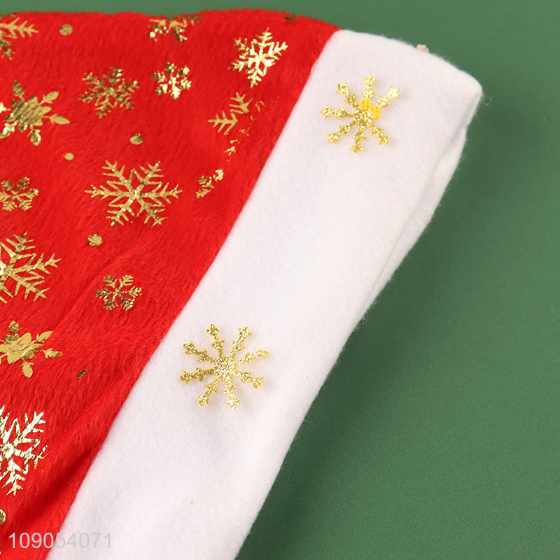 Hot Selling Non-Woven Christmas Hat Santa Hat Unisex Xmas Hat