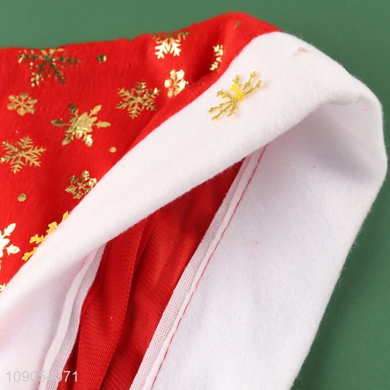 Hot Selling Non-Woven Christmas Hat Santa Hat Unisex Xmas Hat