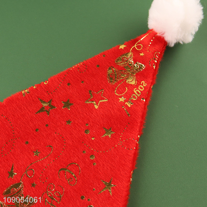 High Quality Unisex Non-Woven Santa Hat Christmas Party Favors