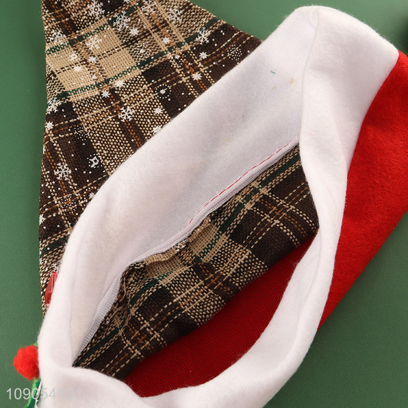 Online Wholesale Plaid Santa Hat Christmas Hat Festival Headwear